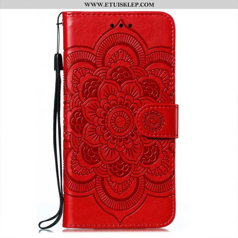 Etui Folio do Oppo Find X3 Neo z Łańcuch Mandala Z Pełnym Paskiem